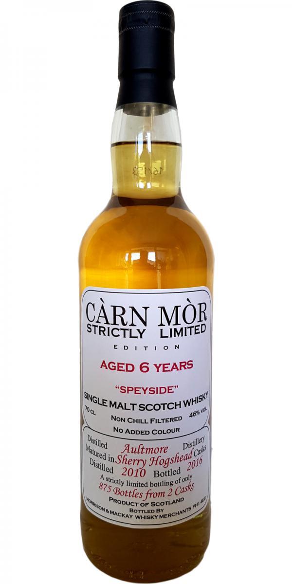 Aultmore 2010 MMcK Càrn Mòr - Strictly Limited Edition