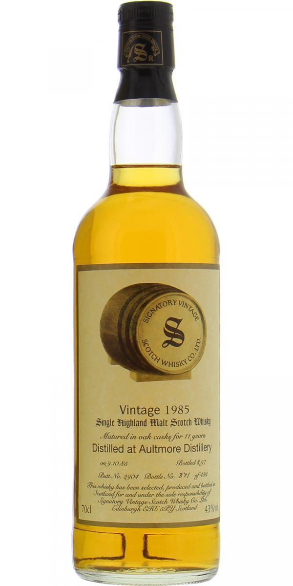 Aultmore 1985 SV Vintage Collection