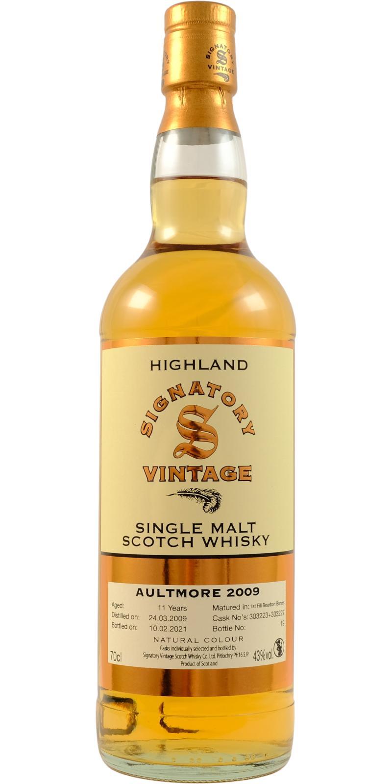 Aultmore 2009 SV Vintage Collection