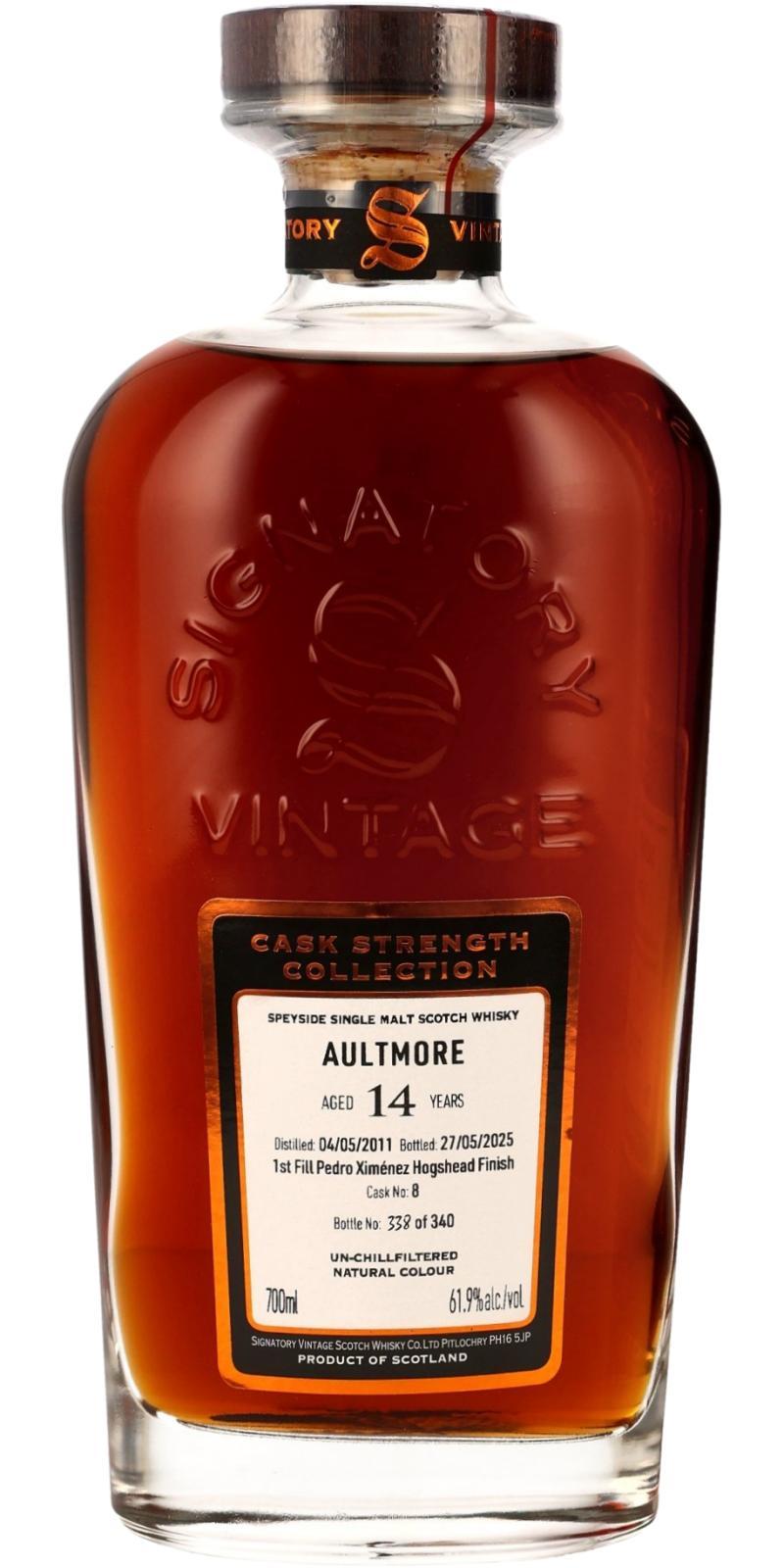 Aultmore 2011 SV Cask Strength Collection