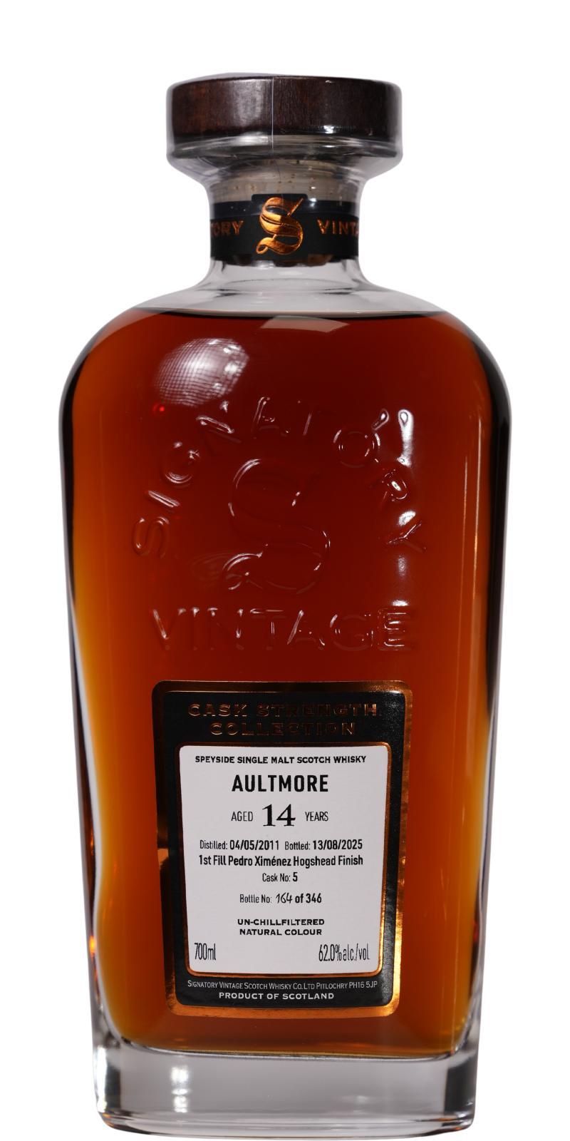 Aultmore 2011 SV Cask Strength Collection