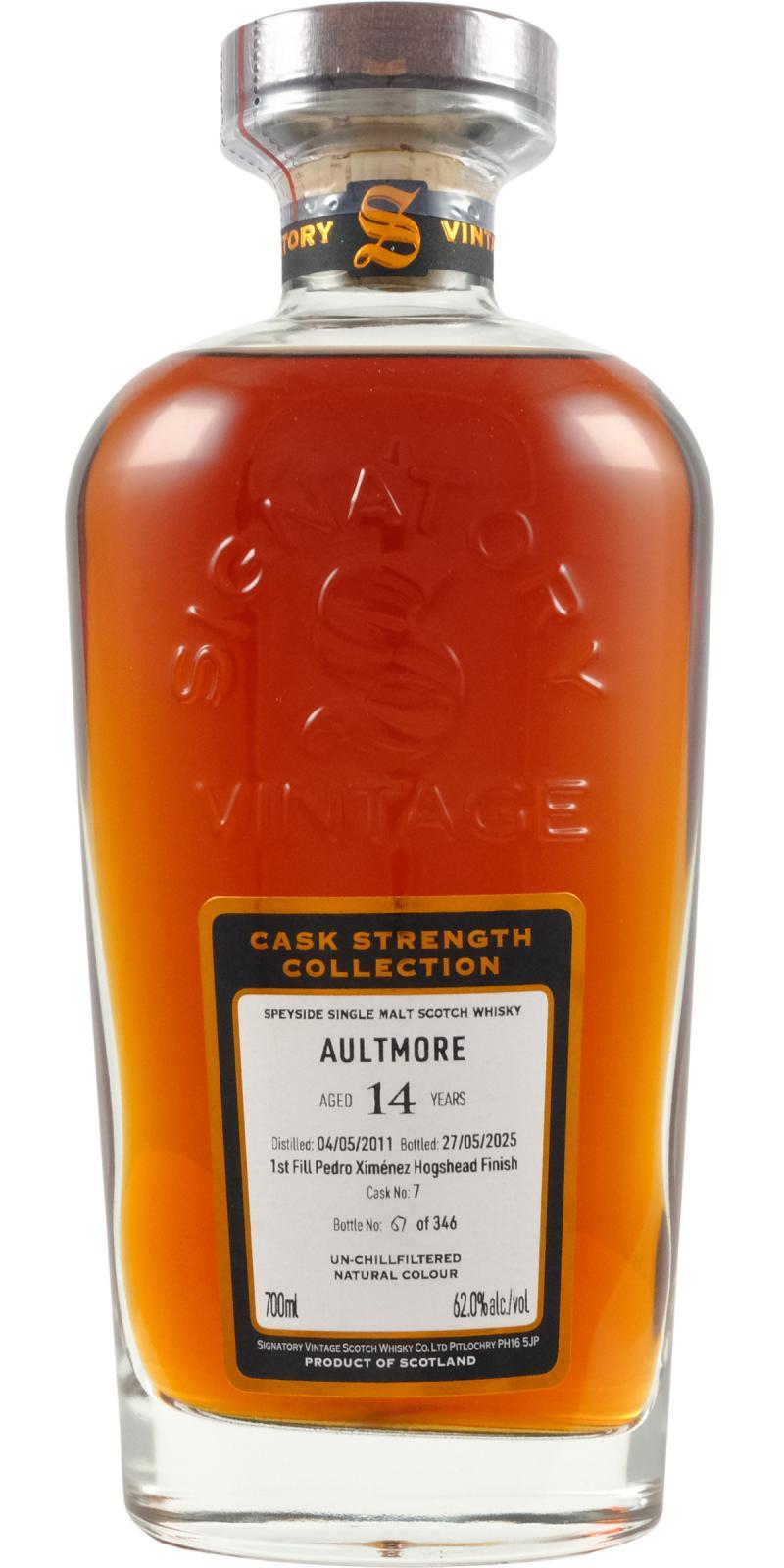 Aultmore 2011 SV Cask Strength Collection