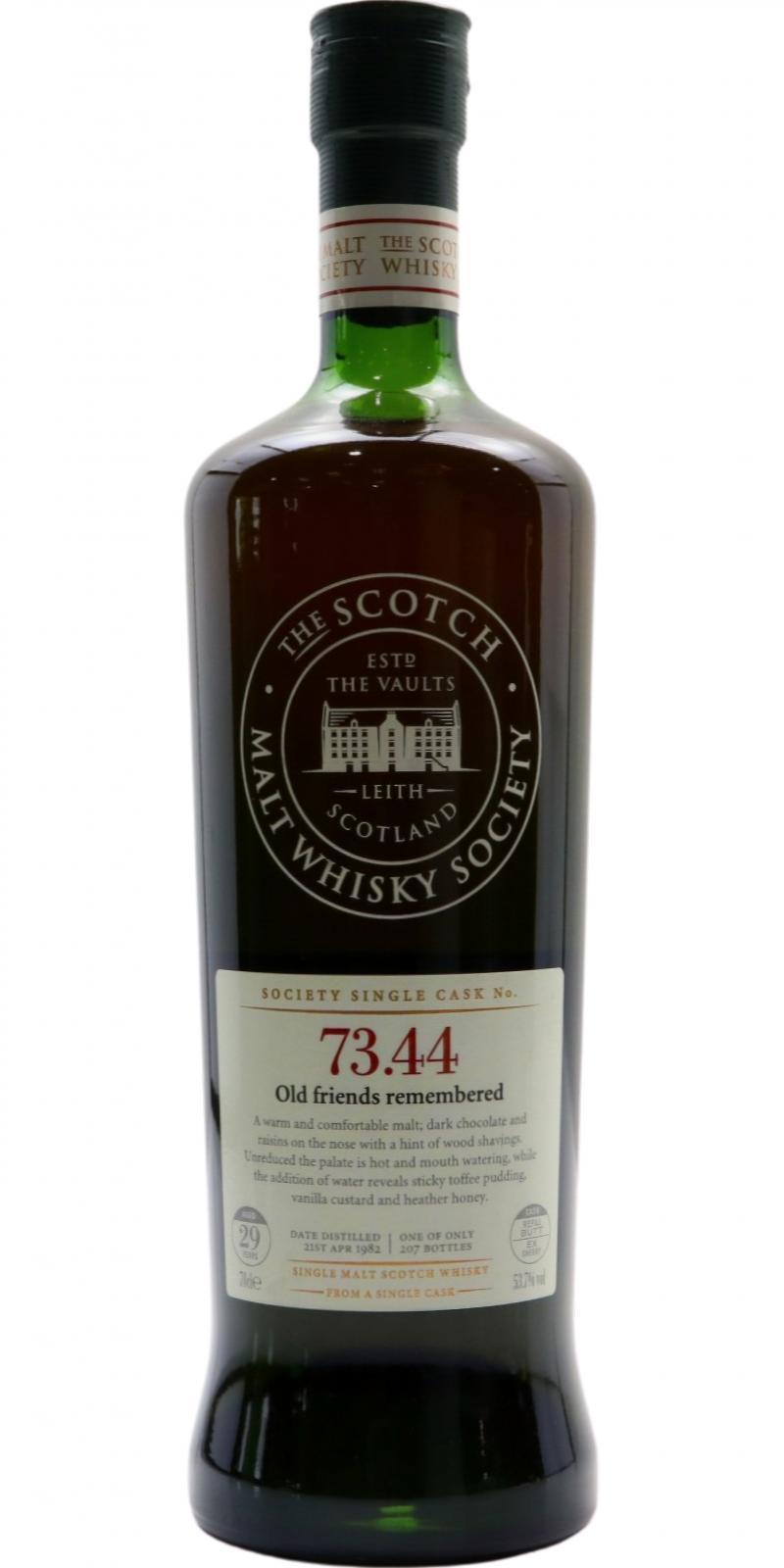 Aultmore 1982 SMWS 73.44 Old Friends Remembered