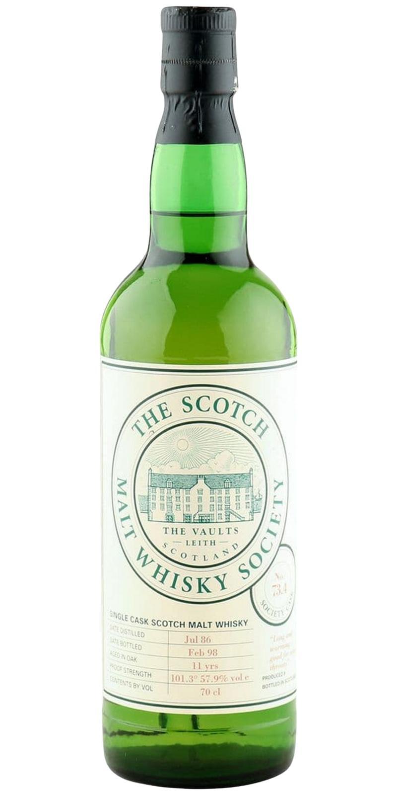 Aultmore 1986 SMWS 73.4 Long and warming ... good for sore throats