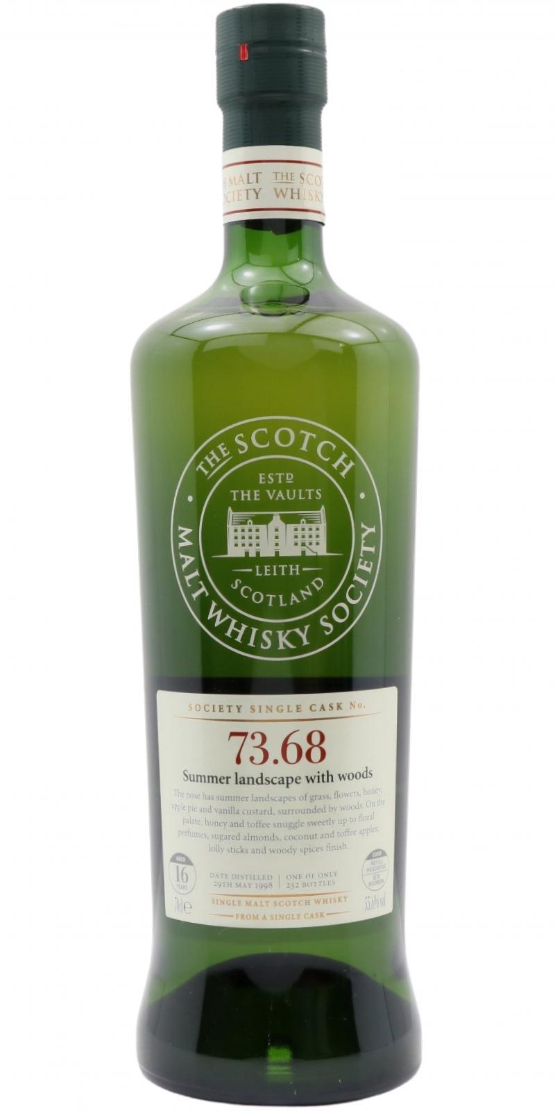 Aultmore 1998 SMWS 73.68 Summer landscape with woods