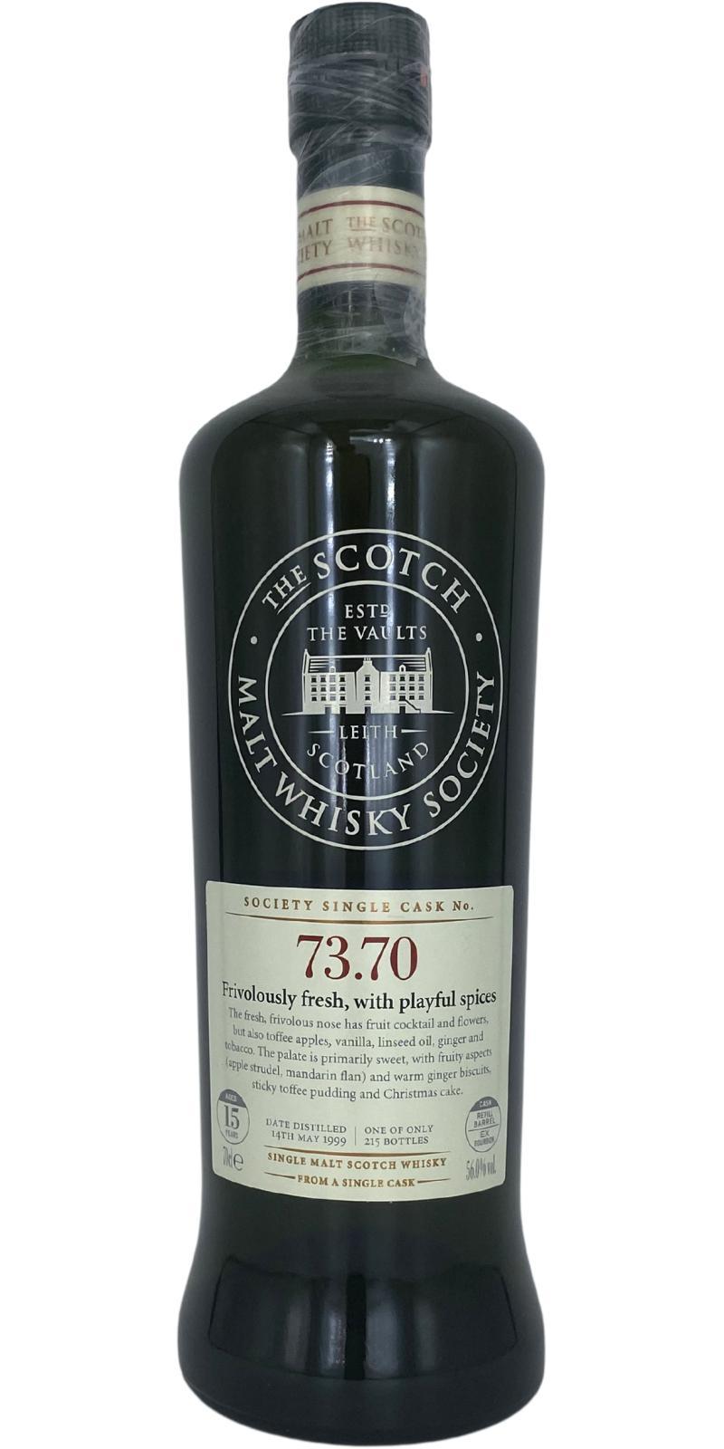 Aultmore 1999 SMWS 73.70 Frivolously fresh, with playful spices