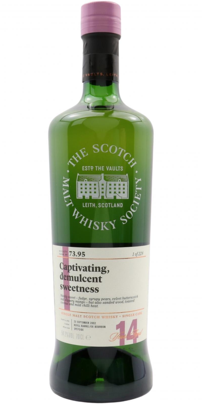 Aultmore 2002 SMWS 73.95 Captiving, demulcent sweetness