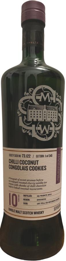 Aultmore 2011 SMWS 73.122 Chilli coconut congolais cookies