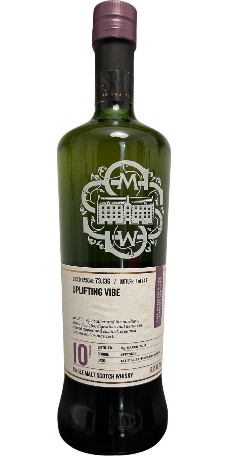 Aultmore 2011 SMWS 73.136 Uplifting vibe