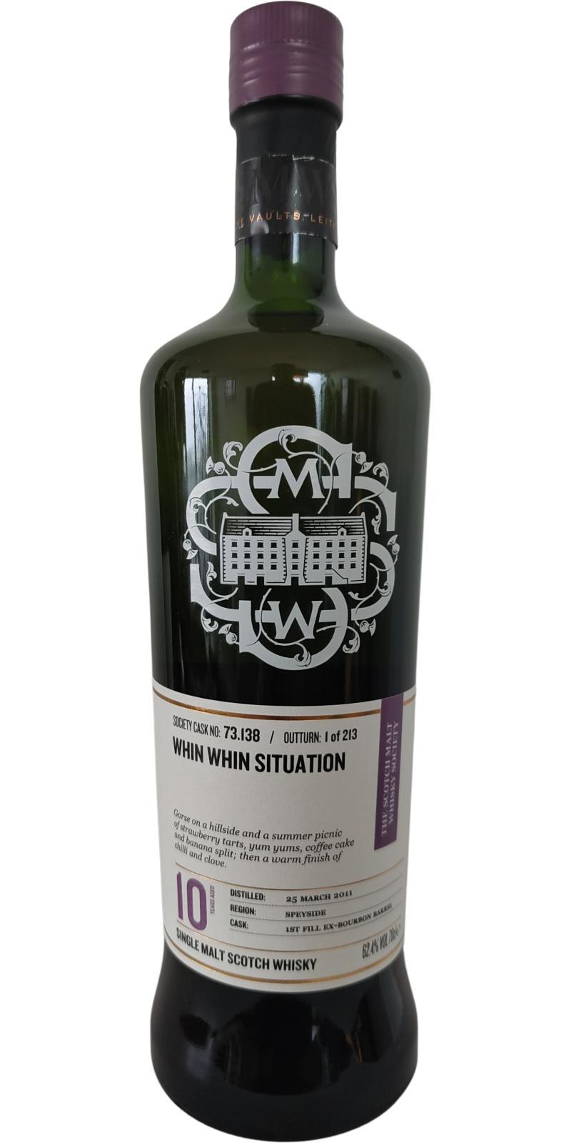 Aultmore 2011 SMWS 73.138 Whin Whin Situation