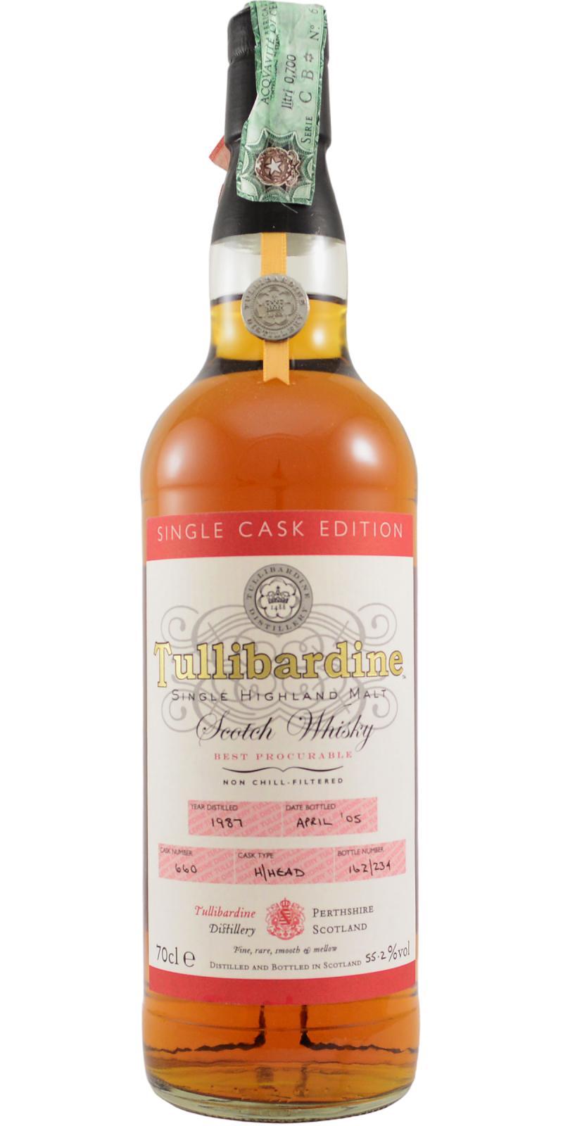 Tullibardine 1987 Single Cask Edition