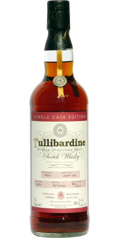 Tullibardine 1987 Single Cask Edition