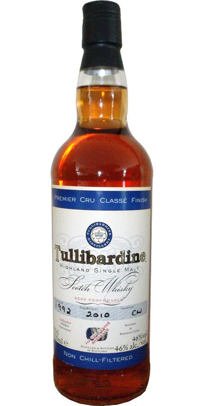 Tullibardine 1992 Premier Cru Classé Finish
