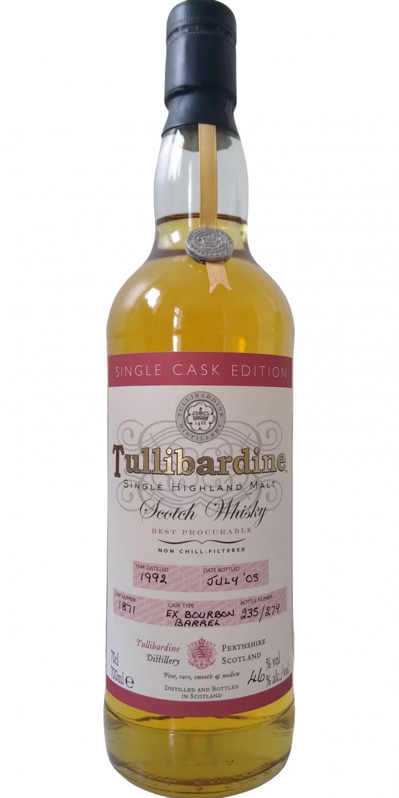 Tullibardine 1992 Single Cask Edition
