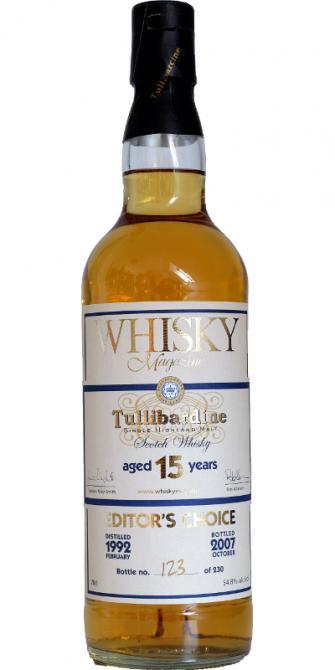 Tullibardine 1992 Whisky Magazine - Editor's Choice
