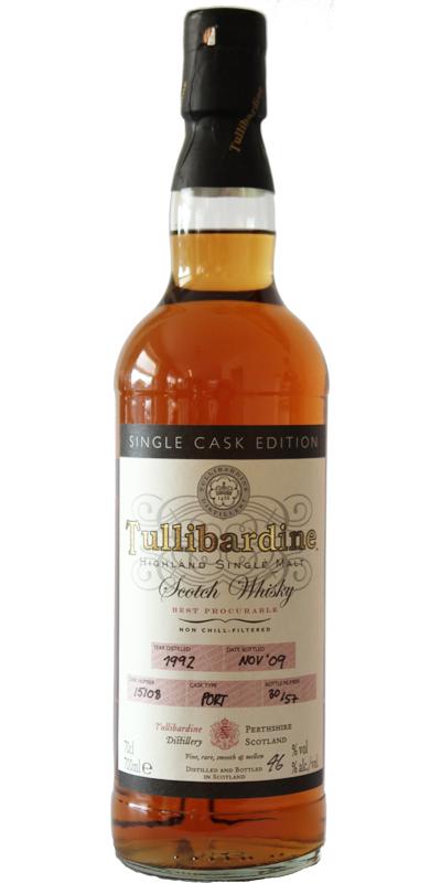Tullibardine 1992 Single Cask Edition
