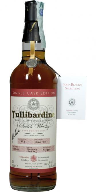 Tullibardine 1993 John Black's Selection
