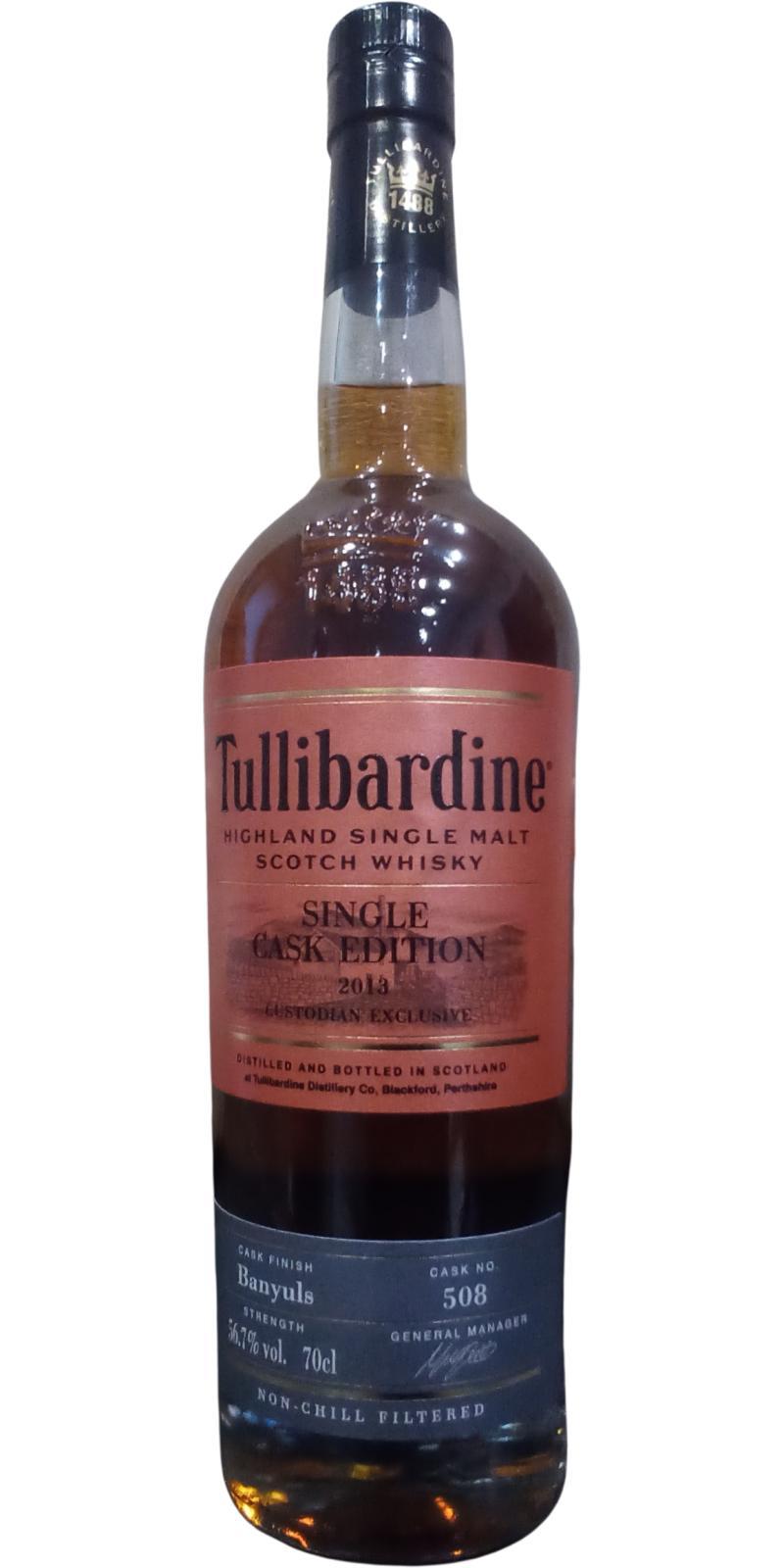 Tullibardine 2013 Single Cask Edition