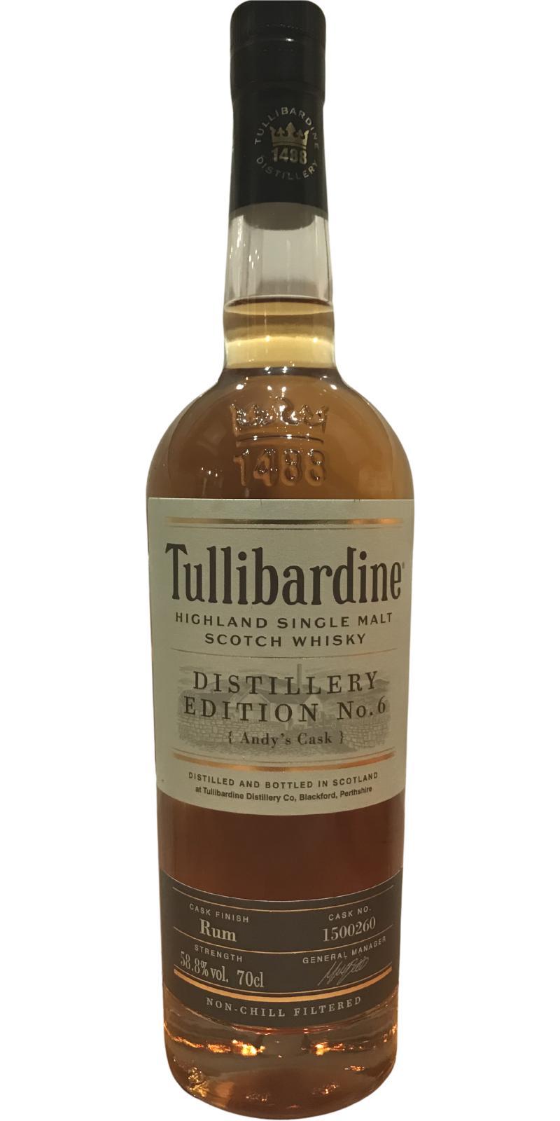 Tullibardine Distillery Edition No.6 Andy's Cask