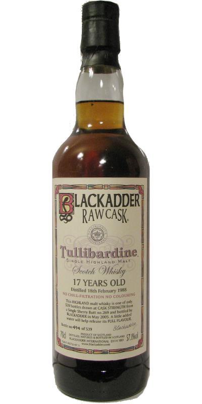 Tullibardine 1988 BA Raw Cask