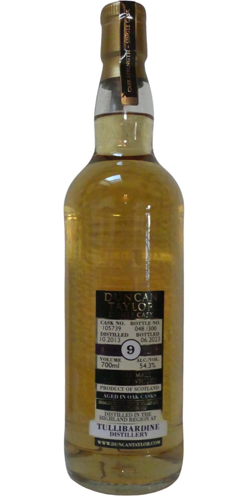 Tullibardine 2013 DT Single Cask