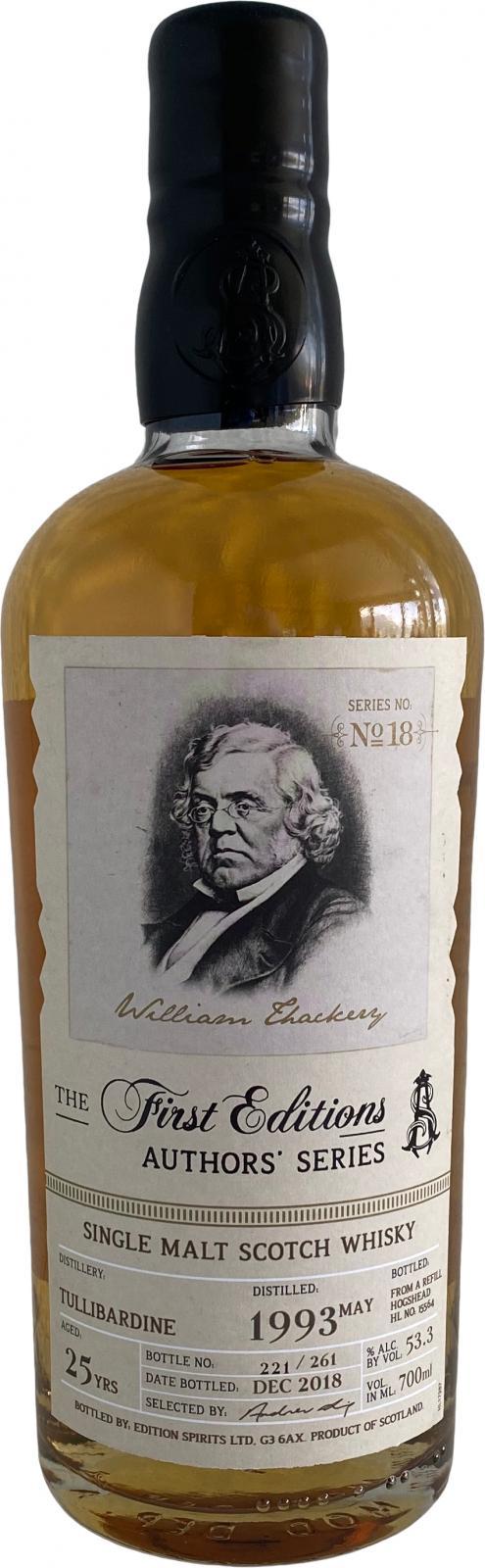 Tullibardine 1993 ED The First Editions - Authors' Series