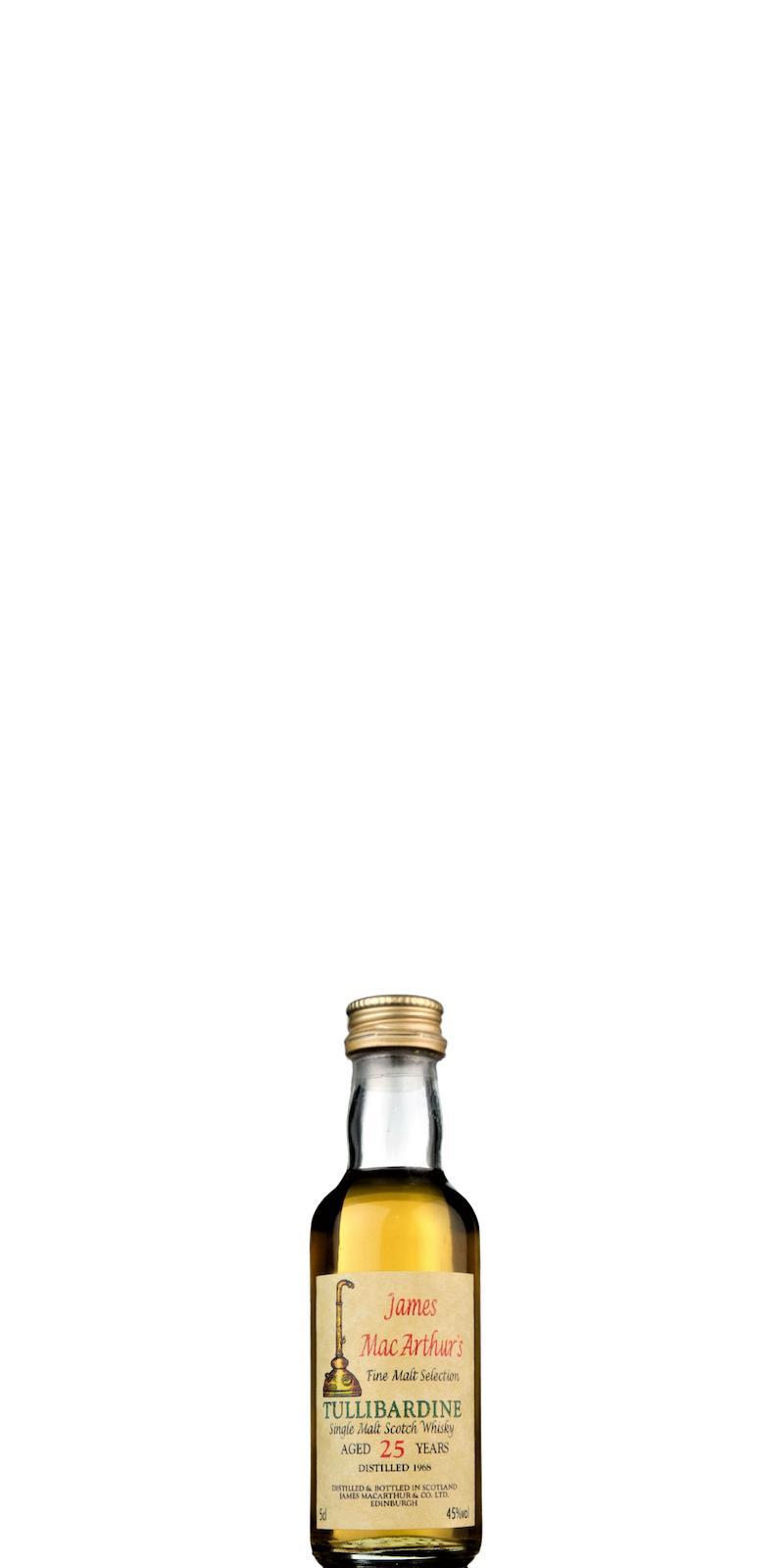 Tullibardine 1968 JM Fine Malt Selection - Miniature