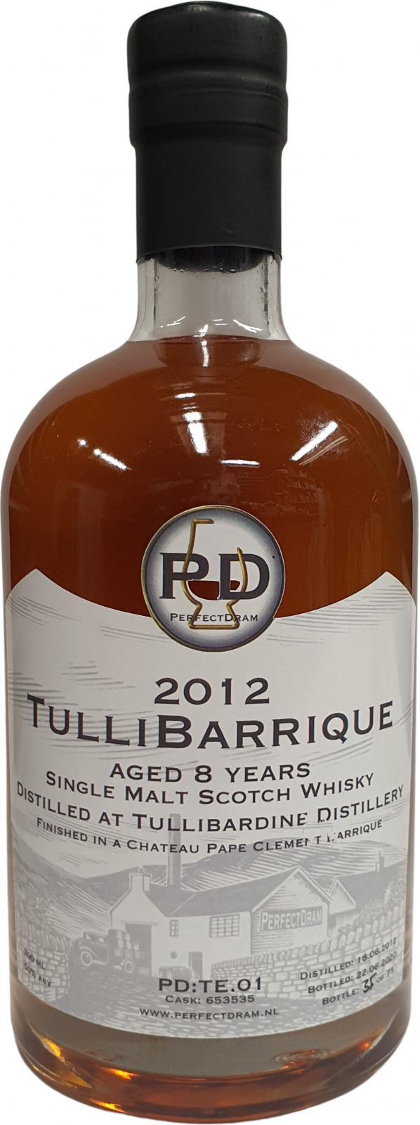 Tullibardine 2012 PDnl TulliBarrique PD:TE.01