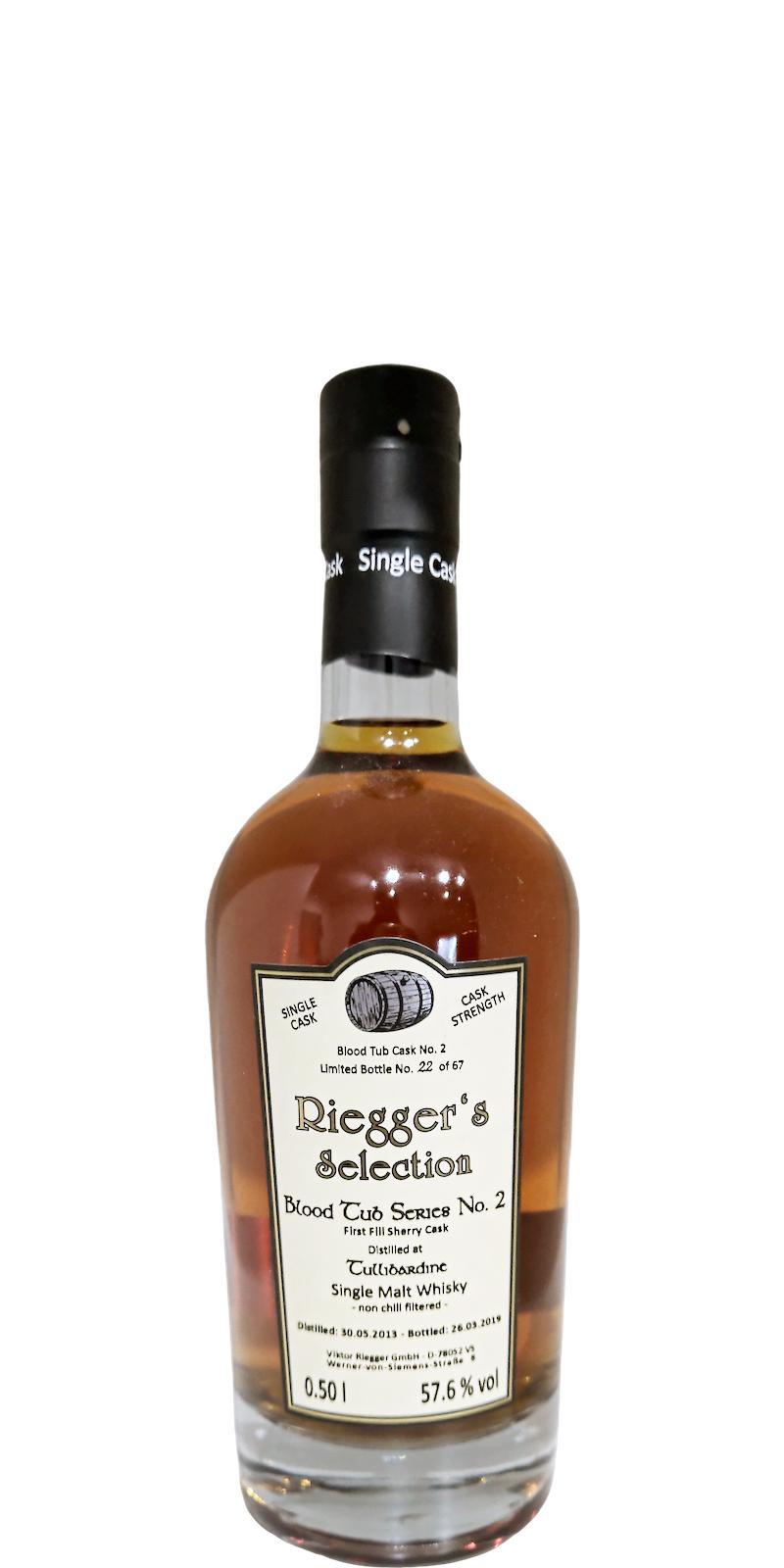 Tullibardine 2013 RS Blood Tub Series No. 2