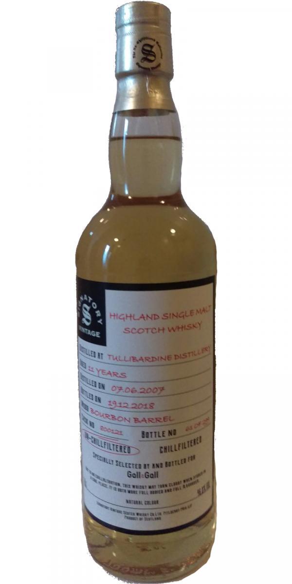 Tullibardine 2007 SV The Un-Chillfiltered Collection