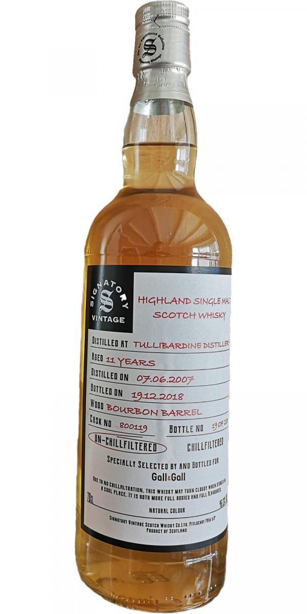 Tullibardine 2007 SV The Un-Chillfiltered Collection