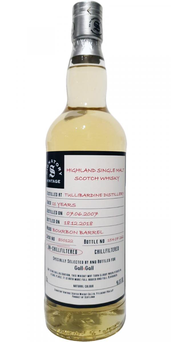 Tullibardine 2007 SV The Un-Chillfiltered Collection