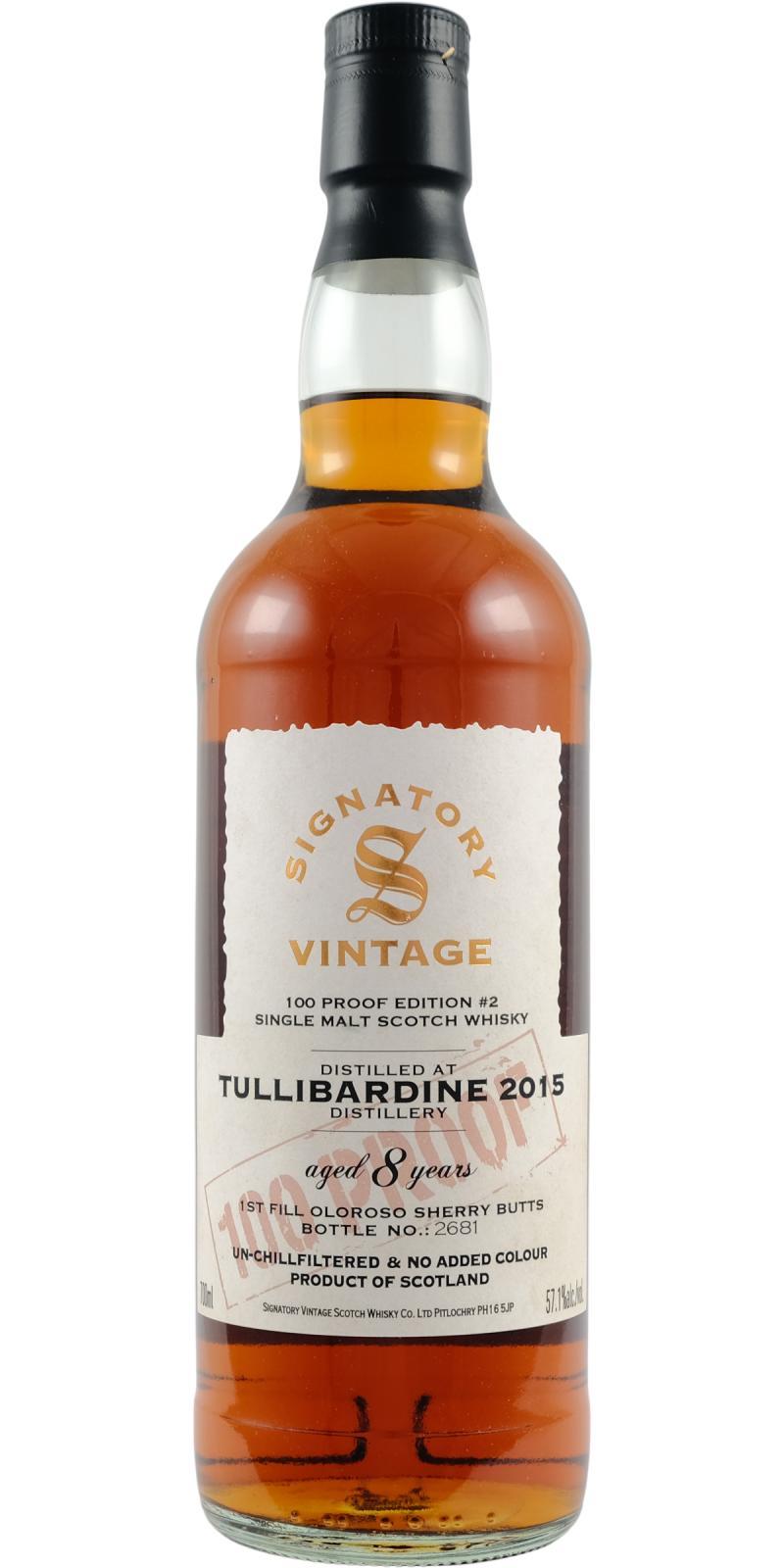 Tullibardine 2015 SV 100 Proof - Edition #2
