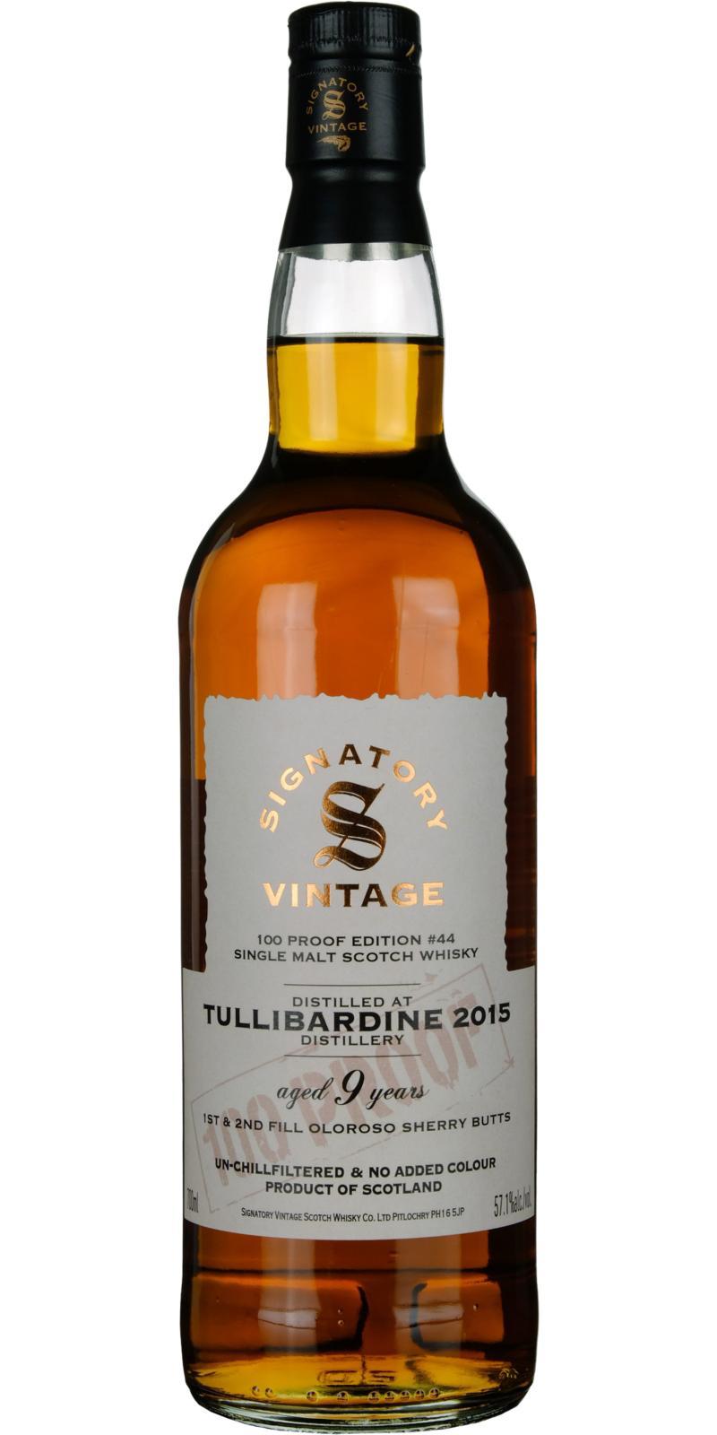 Tullibardine 2015 SV 100 Proof - Edition #44