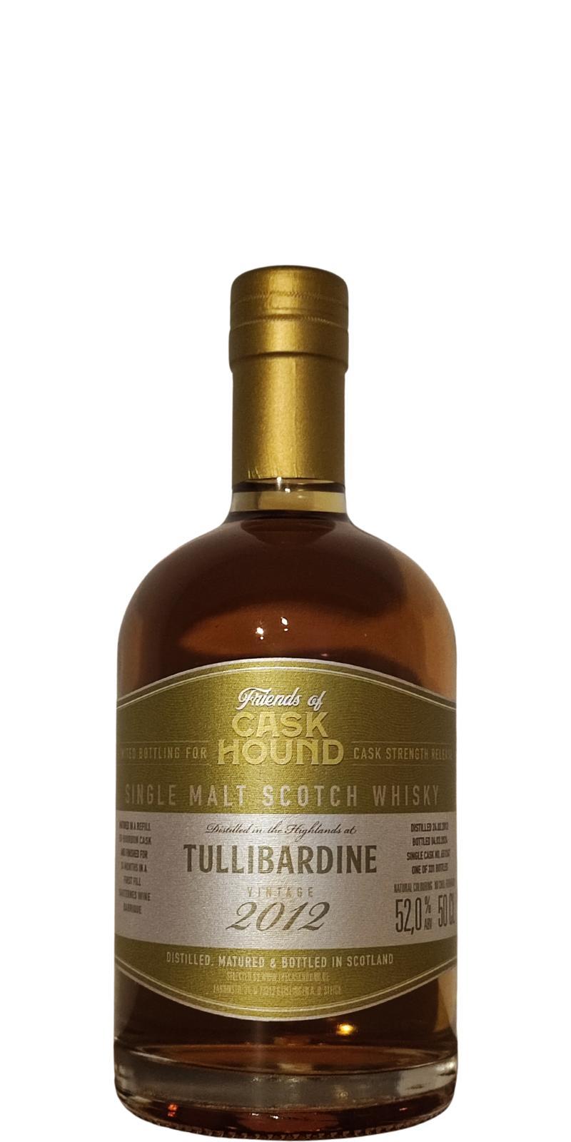 Tullibardine 2012 TCaH Friends of Caskhound
