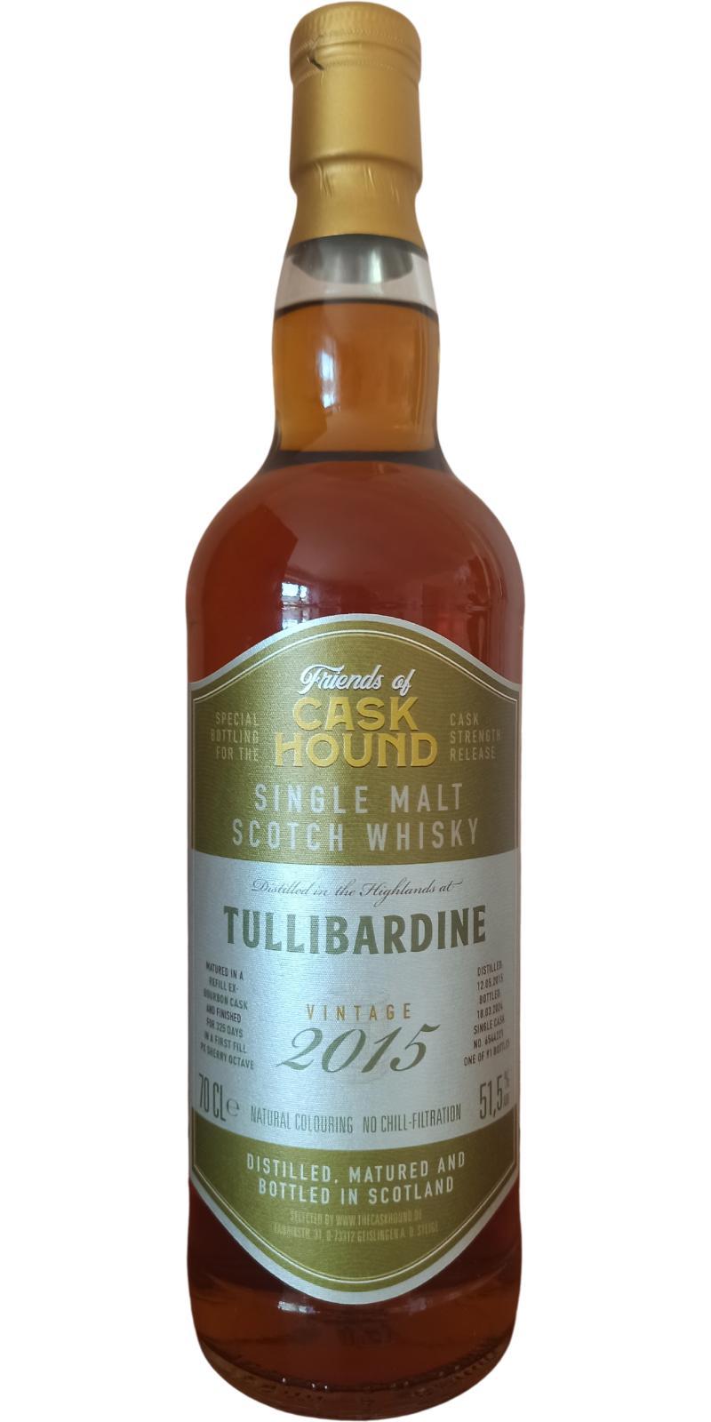 Tullibardine 2015 TCaH Friends of Caskhound