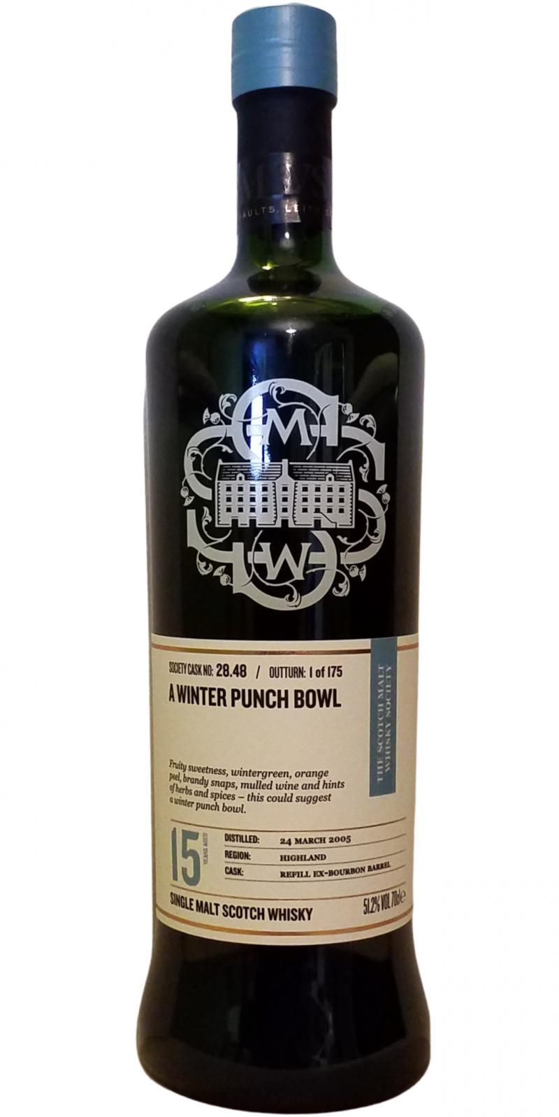 Tullibardine 2005 SMWS 28.48 A winter punch bowl