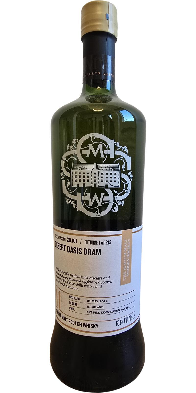 Tullibardine 2012 SMWS 28.101 Desert oasis dram