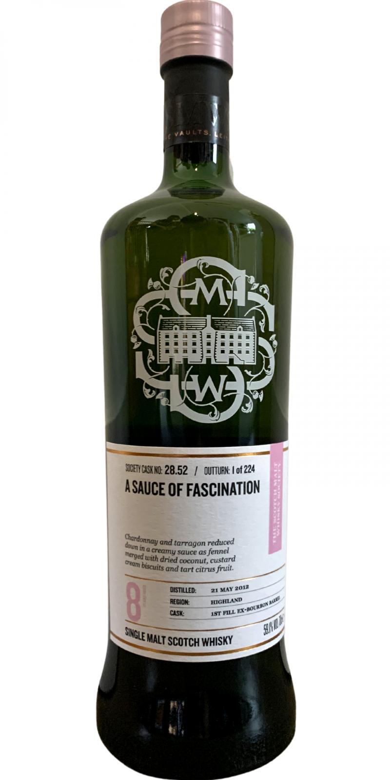 Tullibardine 2012 SMWS 28.52 A sauce of fascination