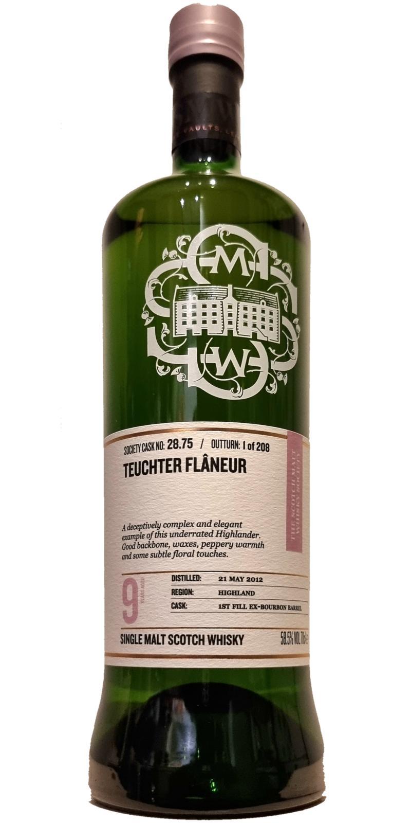 Tullibardine 2012 SMWS 28.75 Teuchter flâneur