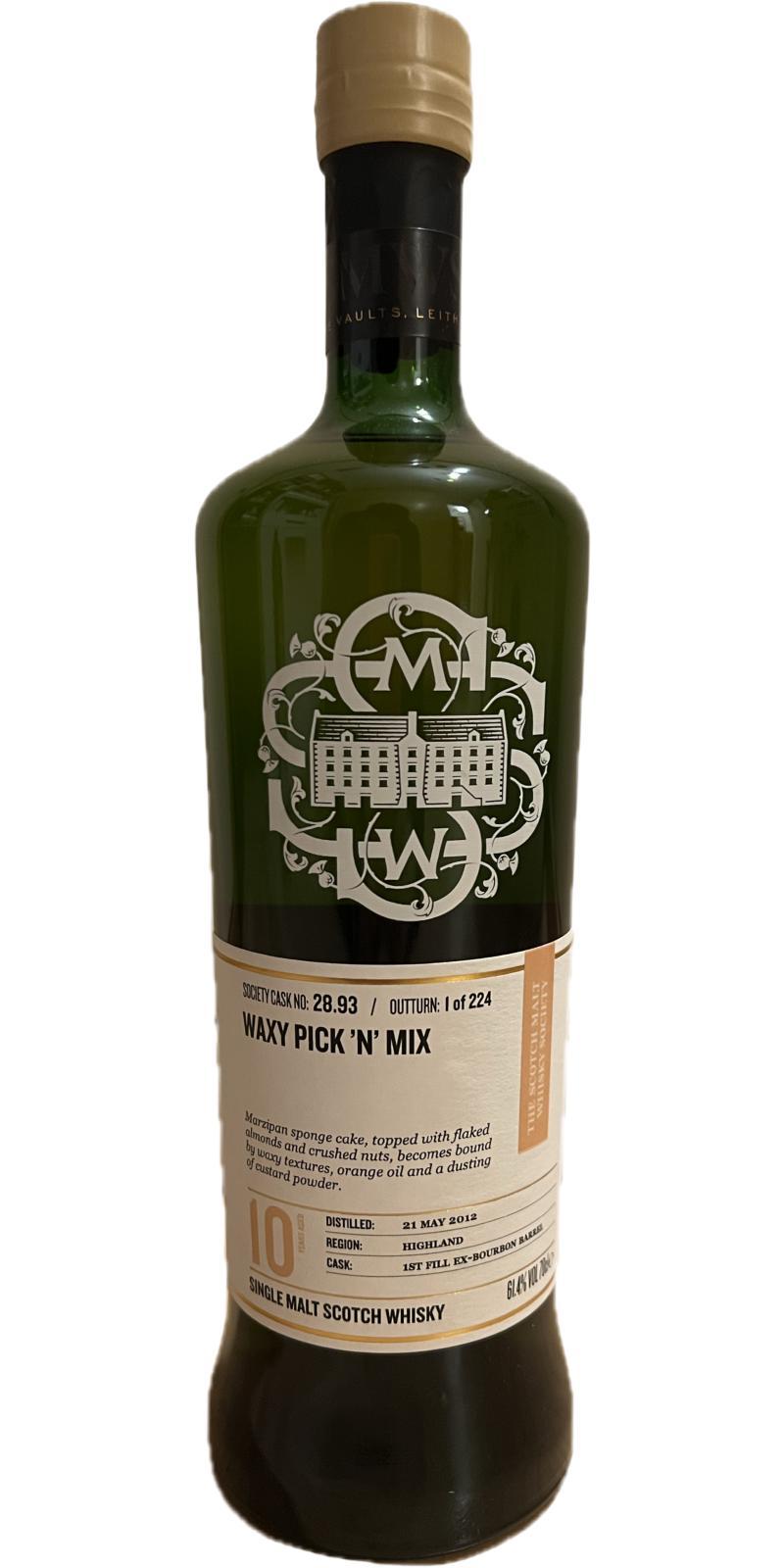 Tullibardine 2012 SMWS 28.93 Waxy pick 'n' mix