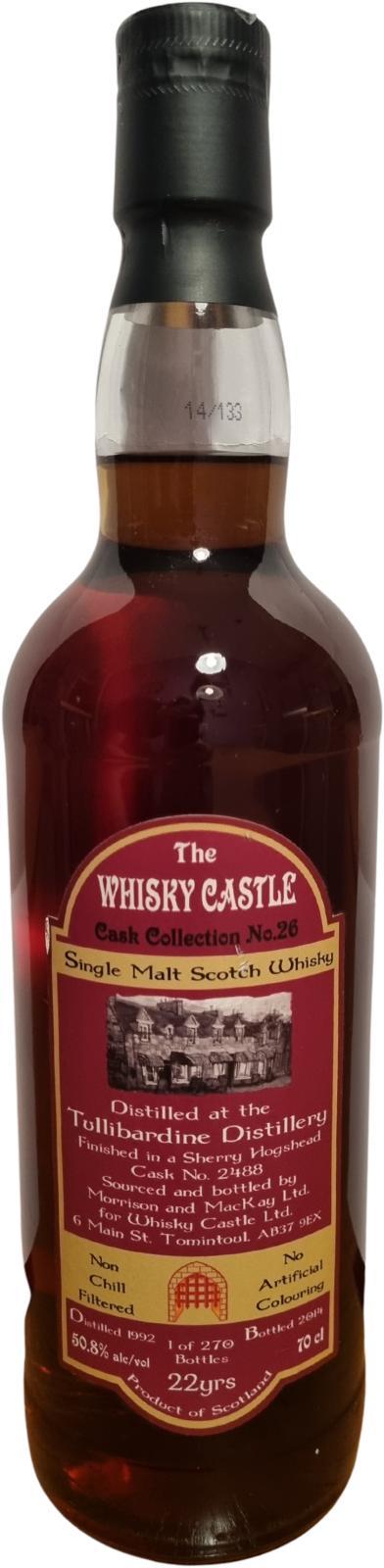 Tullibardine 1992 TWhC Cask Collection No. 26