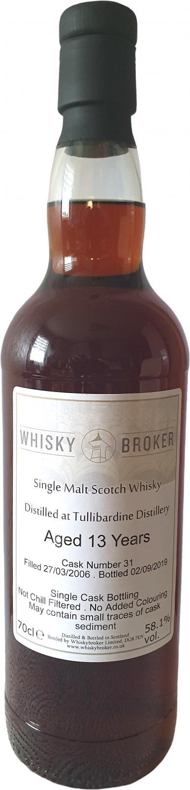 Tullibardine 2006 WhB Single Cask Bottling