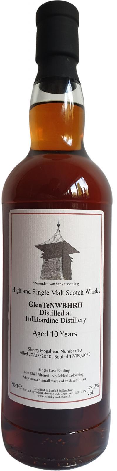 Tullibardine 2010 WhB GlenTeNWBHRH