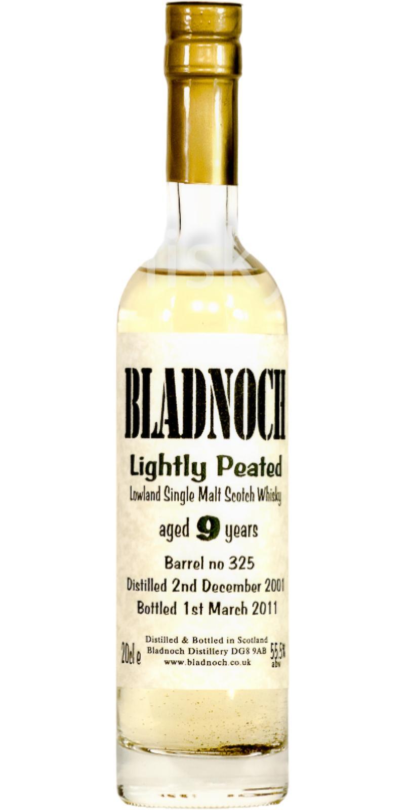 Bladnoch 2001 Lightly Peated