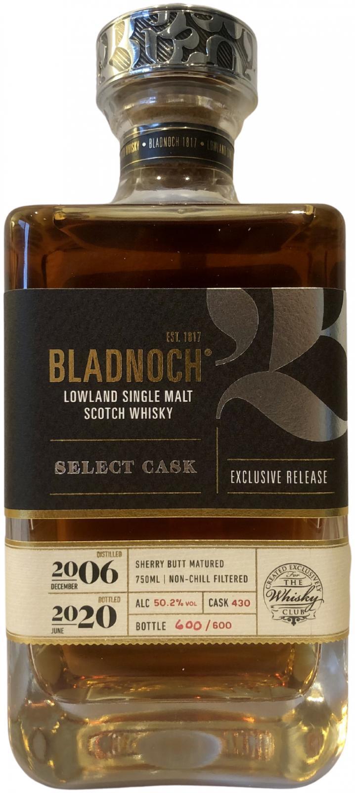 Bladnoch 2006 Select Cask