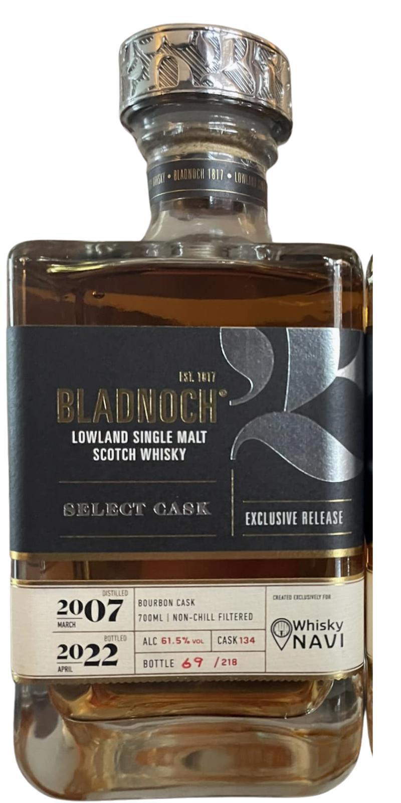 Bladnoch 2007 Select Cask - Exclusive Release