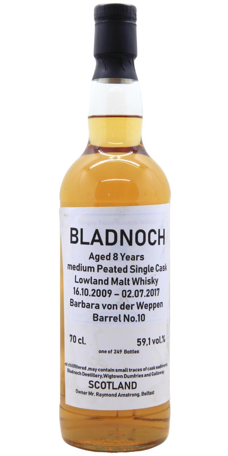 Bladnoch 2009 Single Cask - medium peated