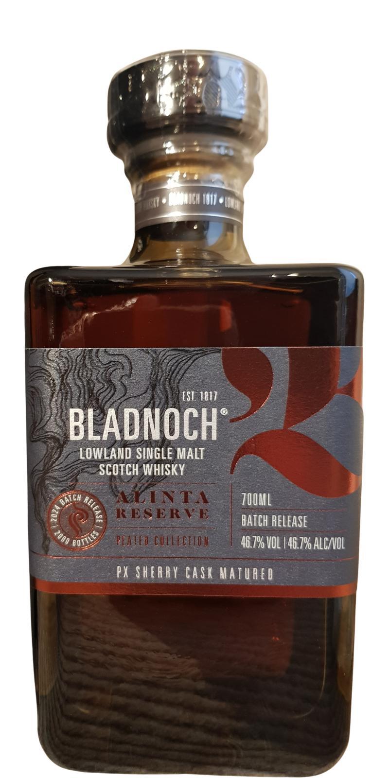 Bladnoch Alinta Reserve Peated Collection - Batch Release