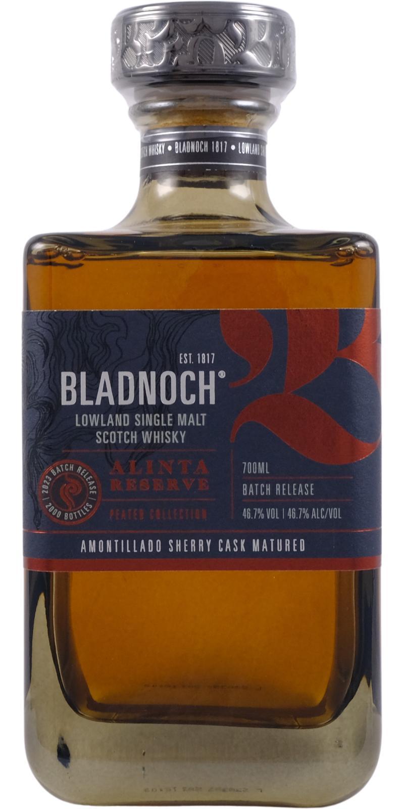 Bladnoch Alinta Reserve Peated Collection